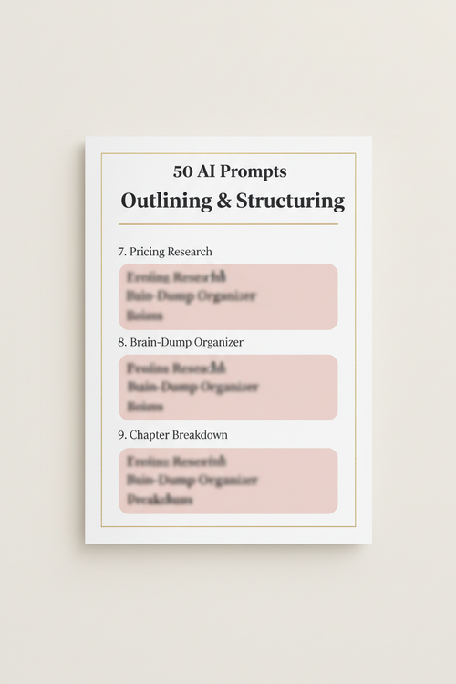 50 AI Prompts digital guide mockup